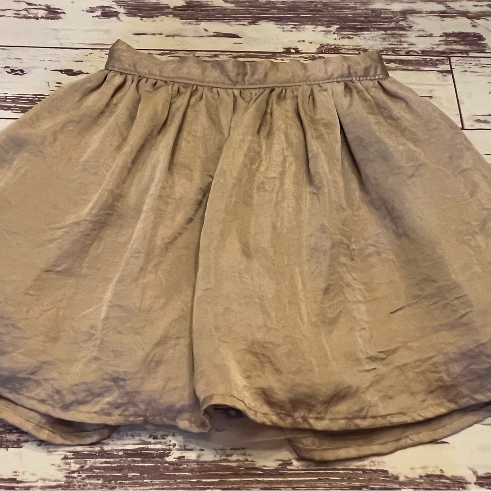 Gap Dressy Taupe Skirt Girl’s Sz 3 Toddler Pull Up
